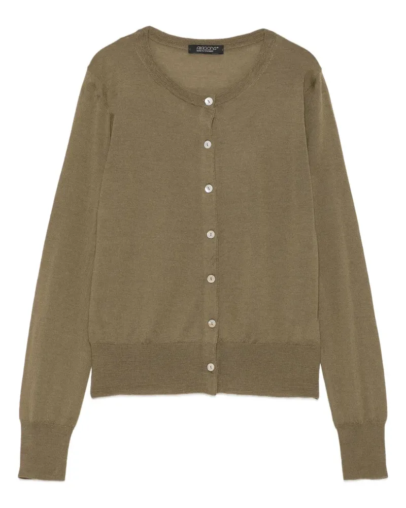 ARAGONA Geknöpfter Cardigan - Braun Braun