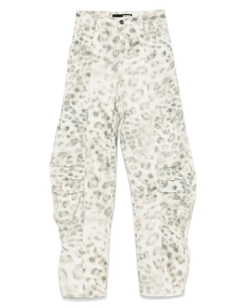 ROTATE Birger Christensen Jeans mit Print - Weiß Weiß