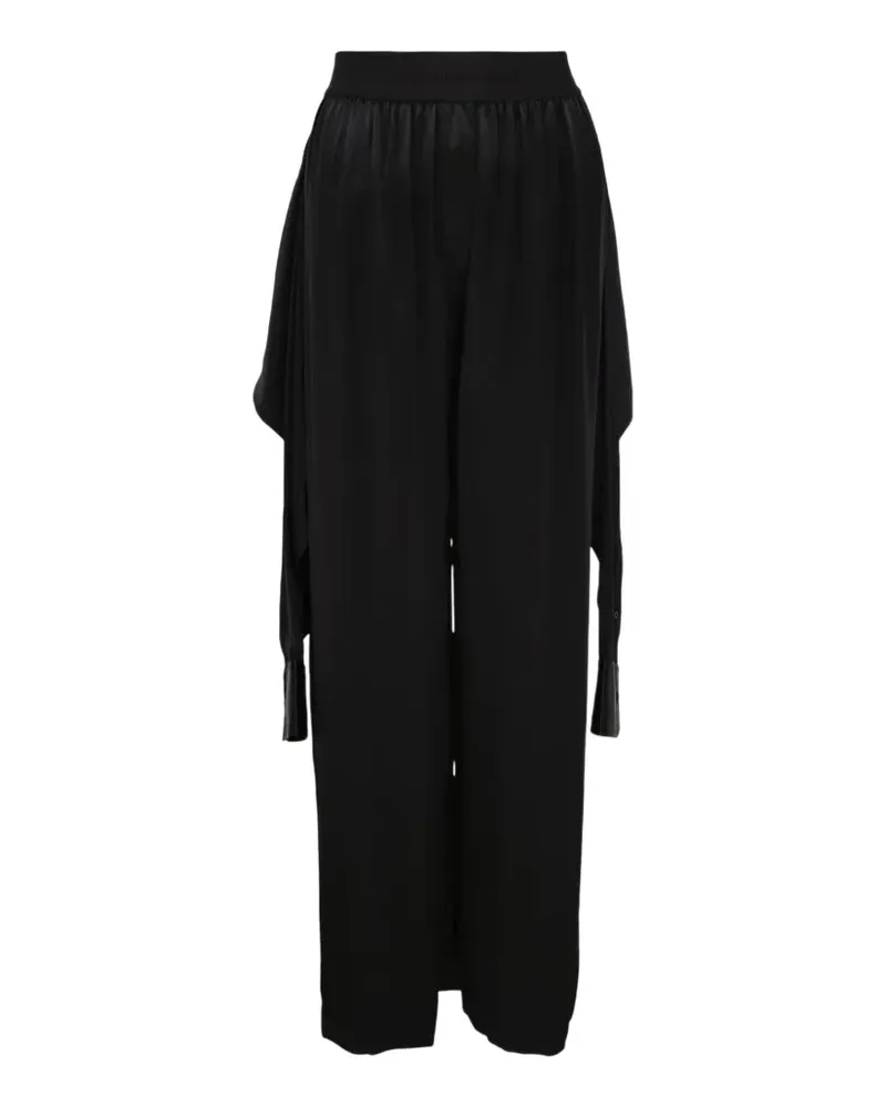 Alexander Wang silk charmeuse boxer trousers - Schwarz Schwarz