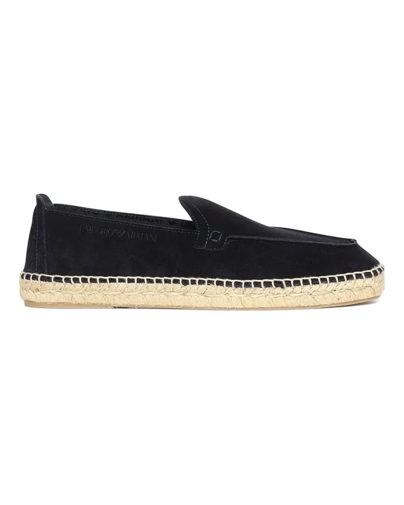Emporio Armani Espadrilles mit Moc-Steppung - Blau Blau