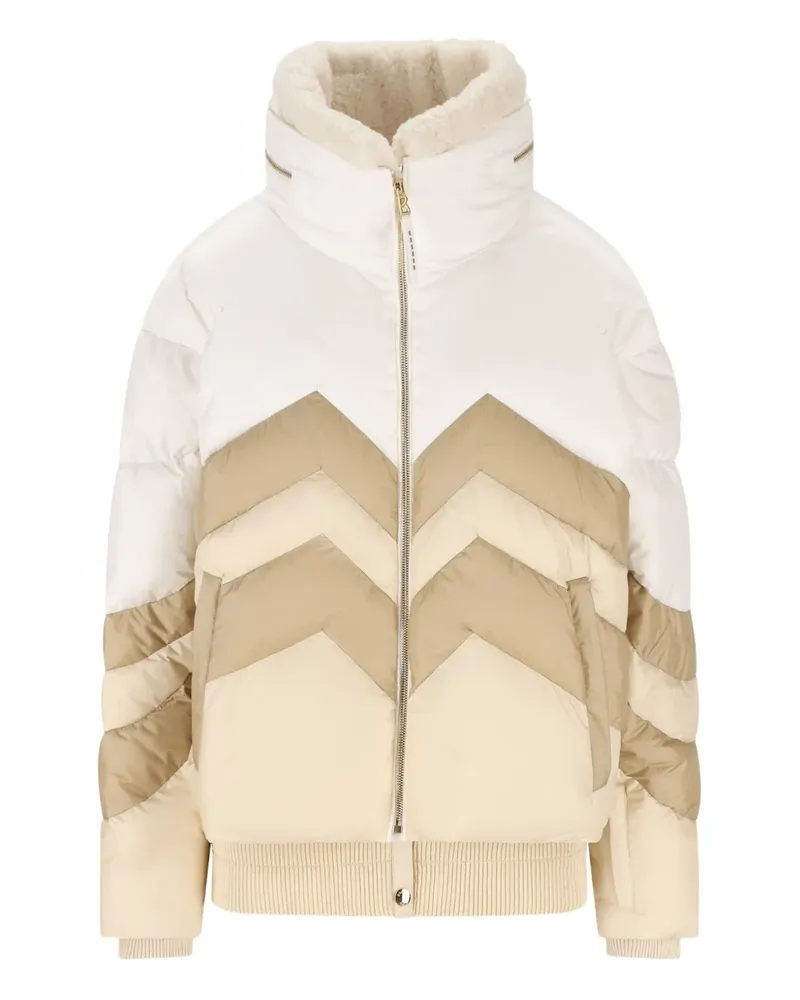 Bogner Gefütterte Jacke mit Zickzackmuster - Nude Nude