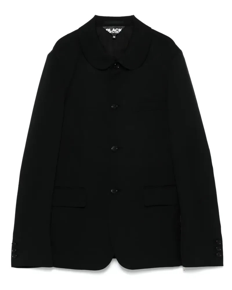 Comme des Garçons Sakko mit Reißverschlussdetail - Schwarz Schwarz