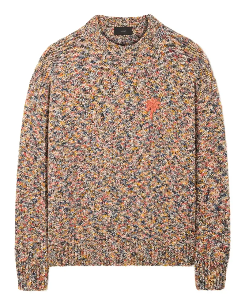 Alanui Dust of Light Pullover mit Palmen - Nude Nude