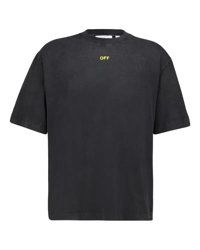 OFF-WHITE back-print T-shirt - Schwarz Schwarz