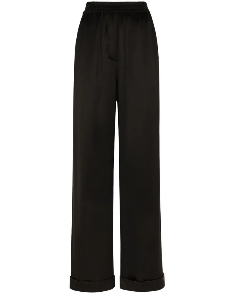 Dolce & Gabbana Hose mit elastischem Bund - Schwarz Schwarz