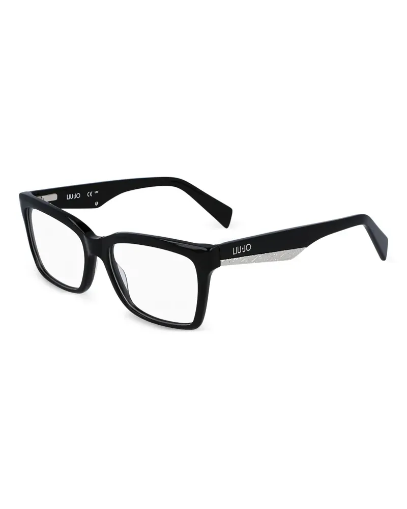Liu Jo Brille mit Logo-Print - Schwarz Schwarz