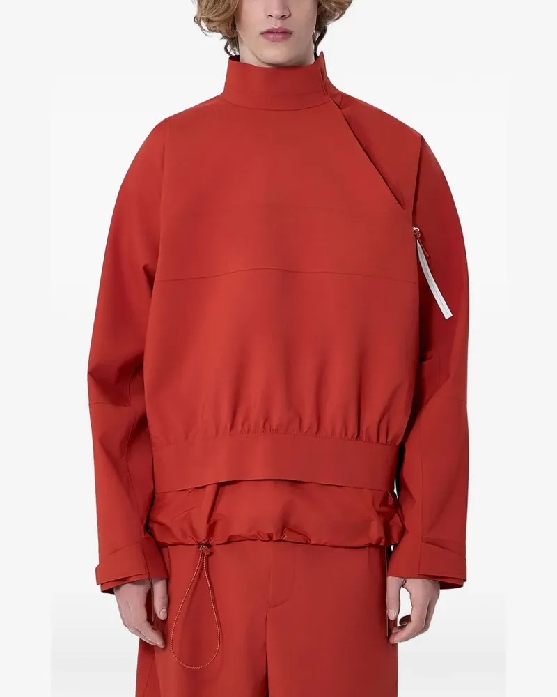 Lacoste asymmetric-zip jacket - Rot Rot