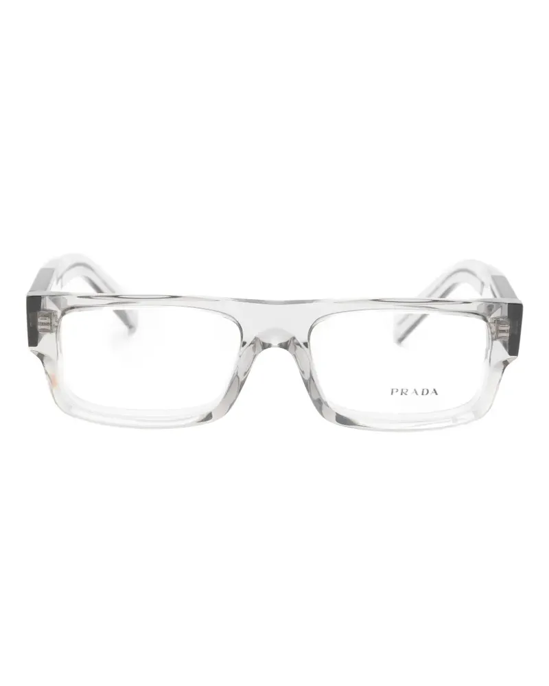 Prada Brille mit eckigem Gestell - Grau Grau