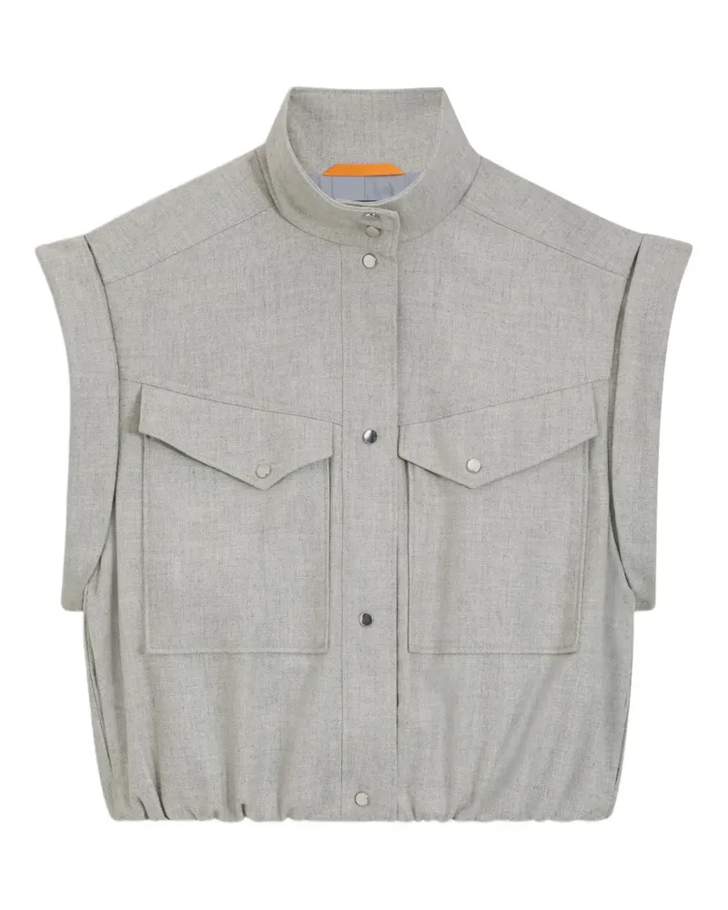 HUGO BOSS Weste mit Taschendetail - Grau Grau
