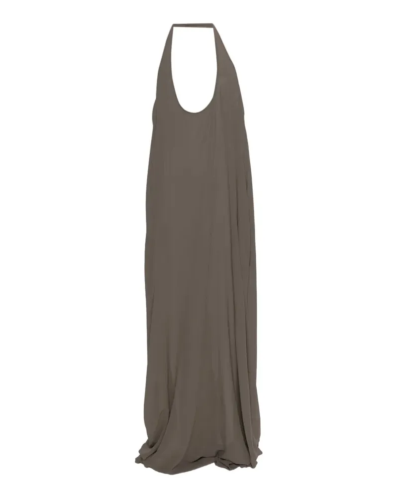 Rick Owens Haltar sleeveless maxi dress - Braun Braun