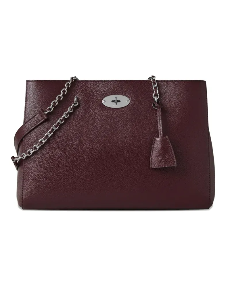 Mulberry Lily Tote Bag aus Leder - Rot Rot