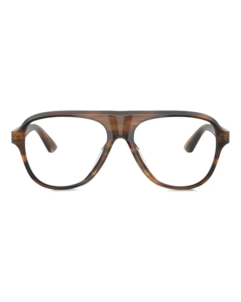 Oliver Peoples Paul Newman pilot-frame glasses - Braun Braun