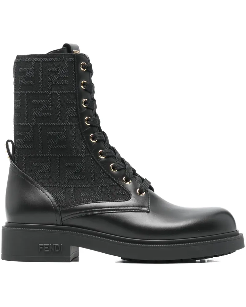 Fendi Filo logo stretch ankle boot - Schwarz Schwarz