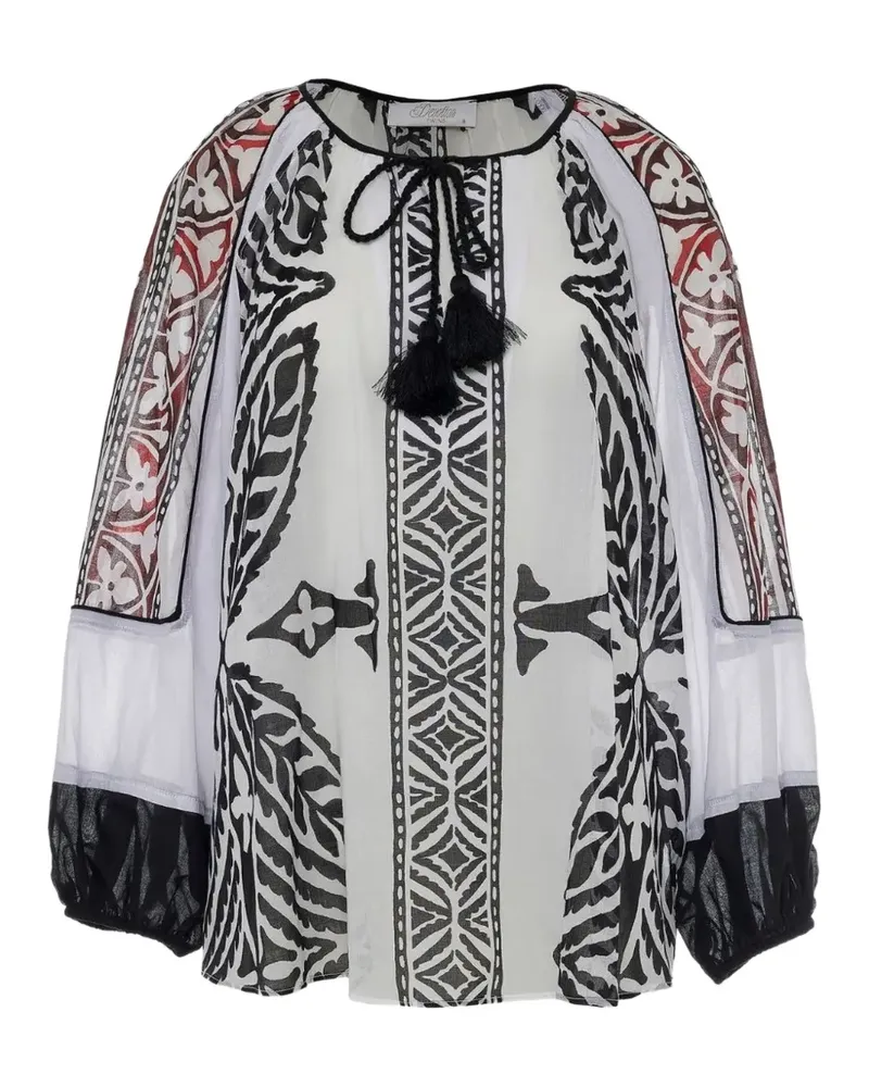 Devotion Seawind tie-fastening blouse - Weiß Weiß