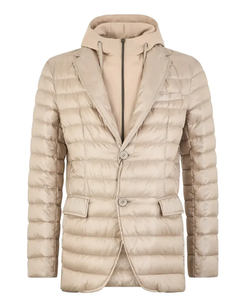 Herno hooded quilted blazer - Nude Nude