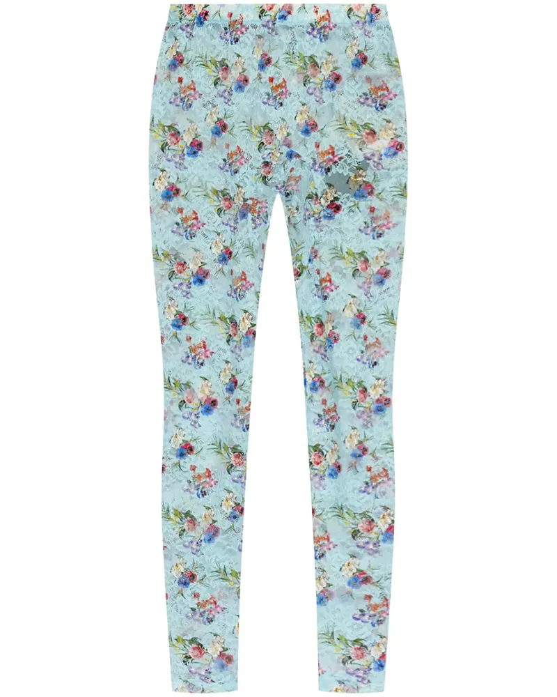 Vivienne Westwood Leggings mit Blumen-Print - Blau Blau