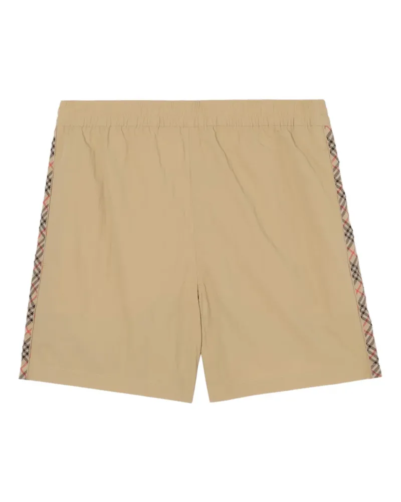 Burberry Badeshorts mit Check-Besatz - Nude Nude