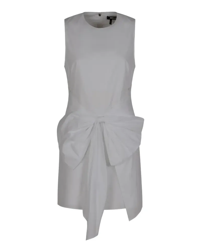 ROTATE Birger Christensen bow sleeveless mini dress - Weiß Weiß