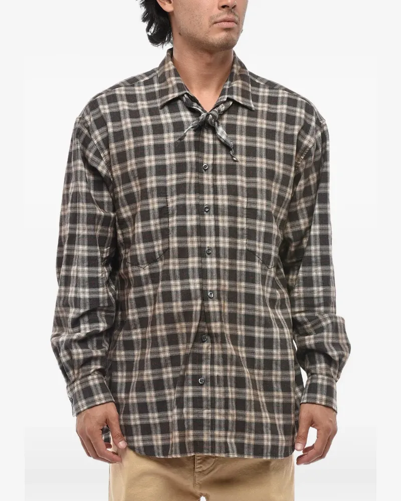 Dsquared2 checked cotton shirt - Grau Grau