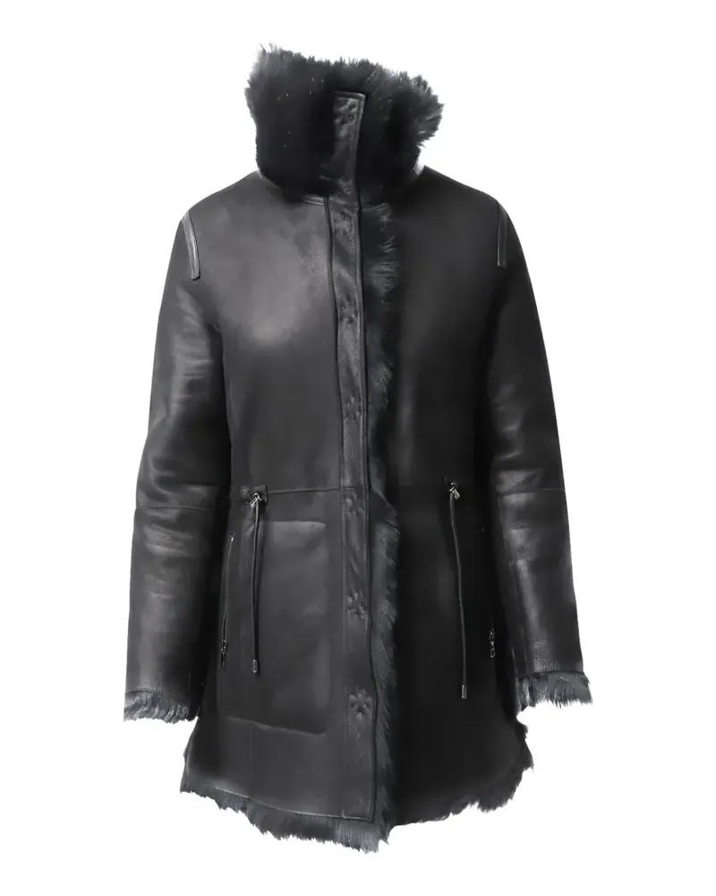 Yves Salomon reversible shearling parka - Schwarz Schwarz