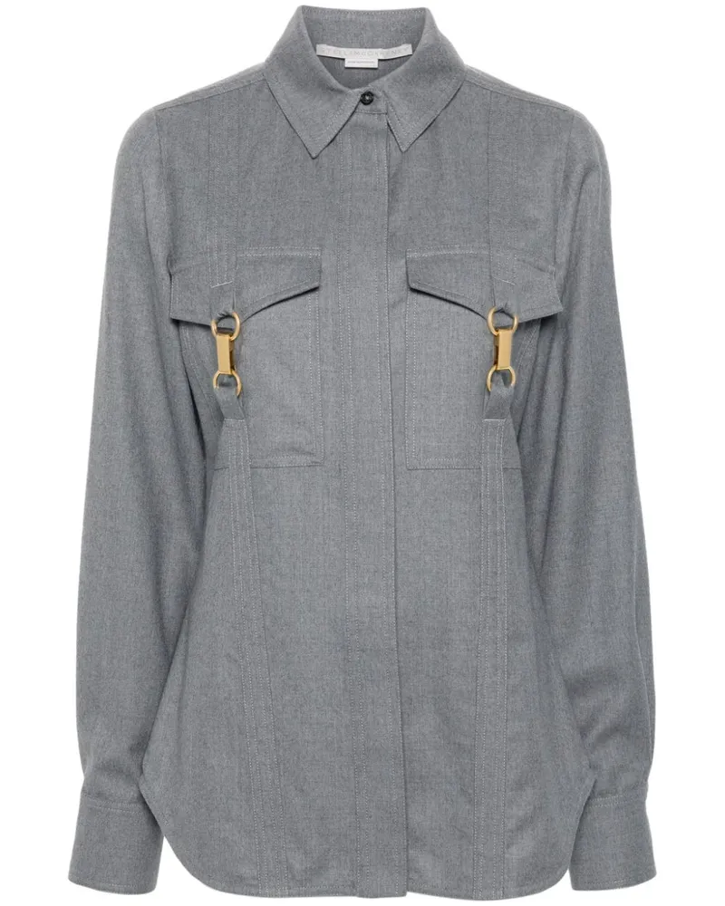 Stella McCartney Hemd mit Spangenverzierung - Grau Grau