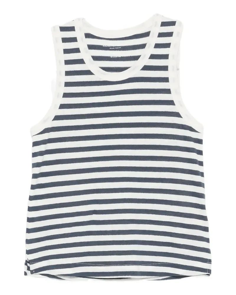 Majestic striped sleeveless tank top - Blau Blau