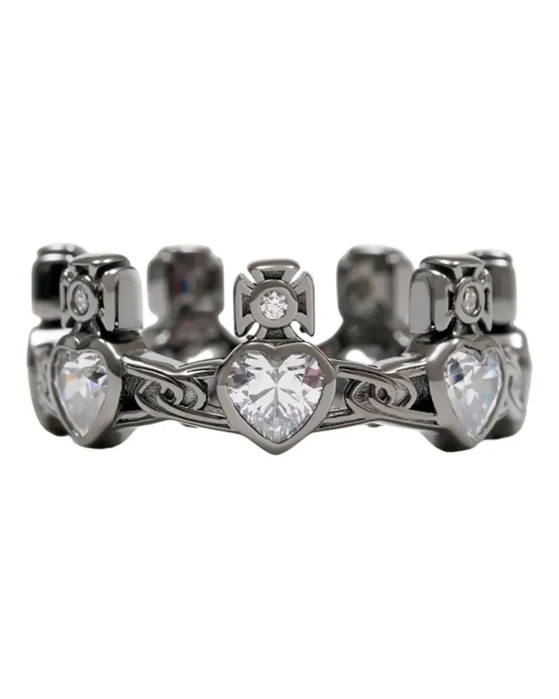 Vivienne Westwood Renatta heart-motif ring - Silber Silber