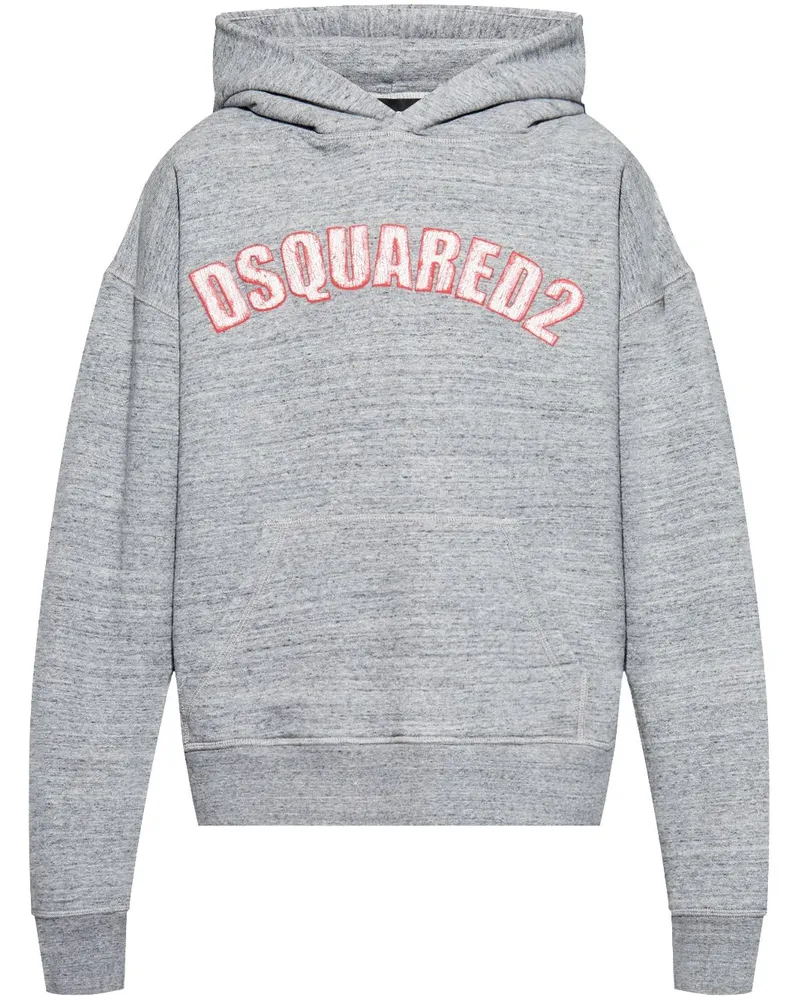 Dsquared2 Hoodie mit Logo-Stickerei - Grau Grau