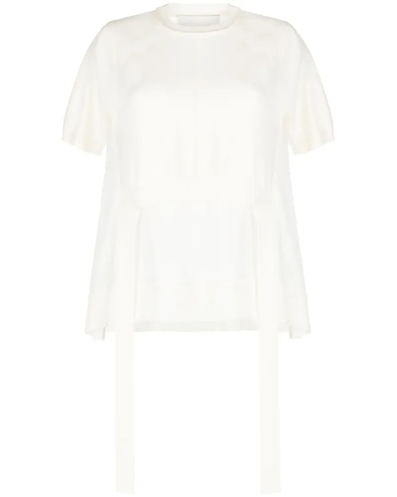 3.1 phillip lim Transparentes Top - Weiß Weiß