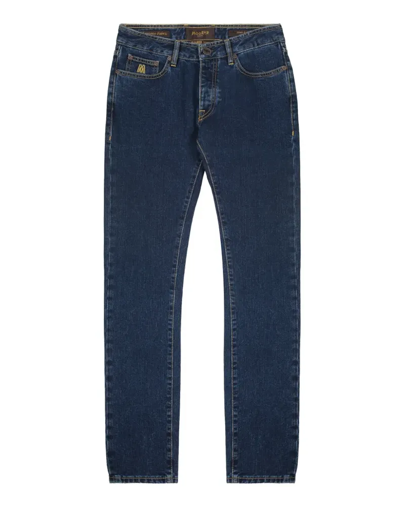MOORER Jeans mit geradem Bein - Blau Blau