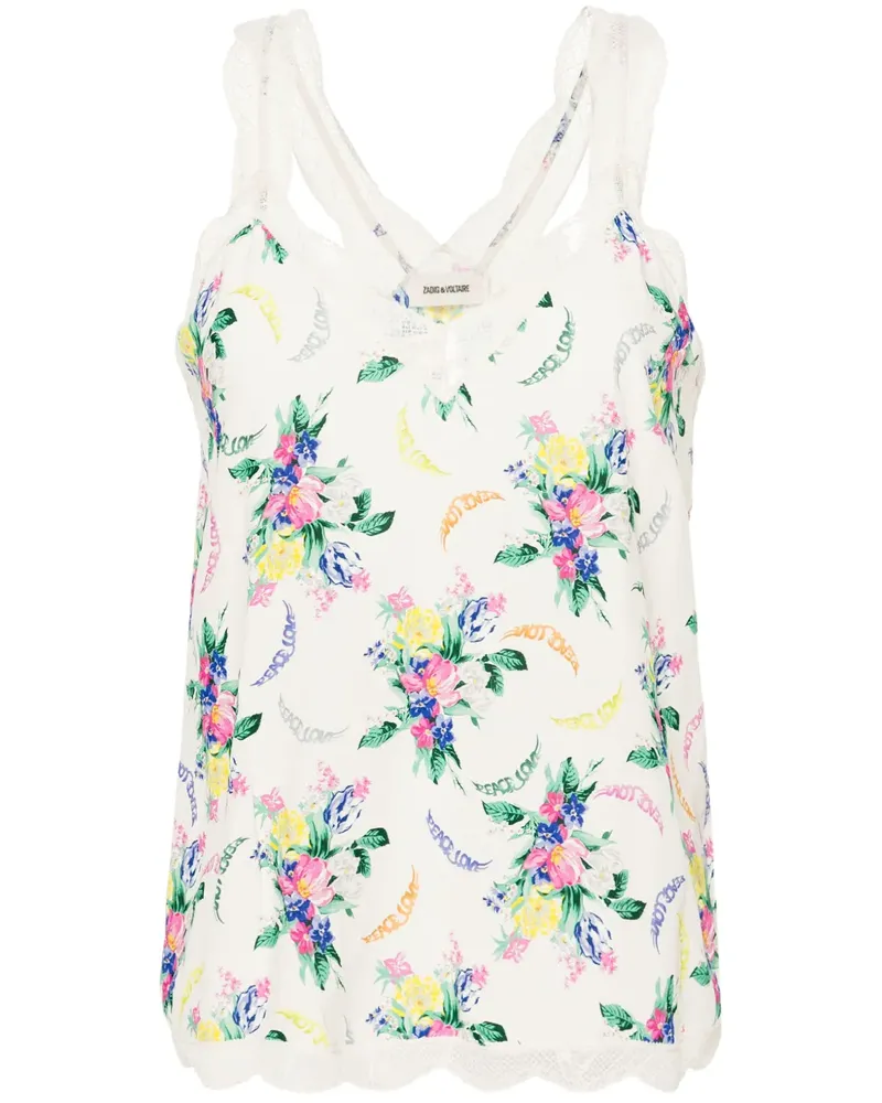 Zadig & Voltaire Chou Bluse mit Blumen-Print - Nude Nude