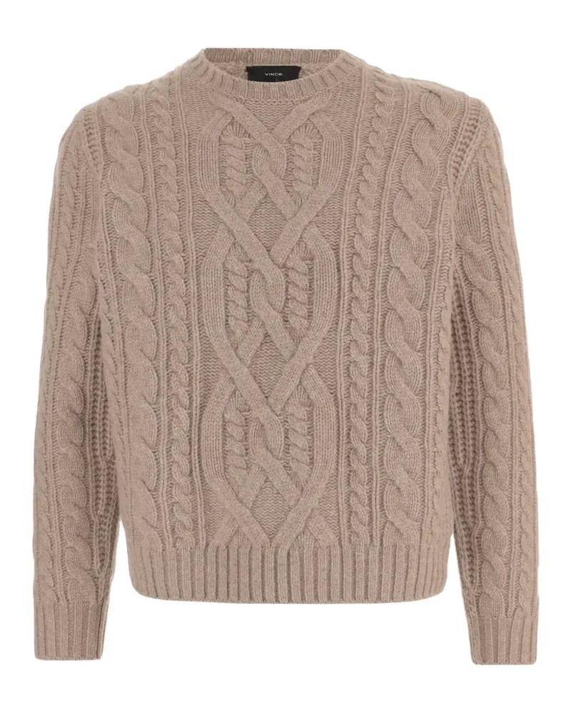 Vince Pullover mit Zopfmuster - Nude Nude