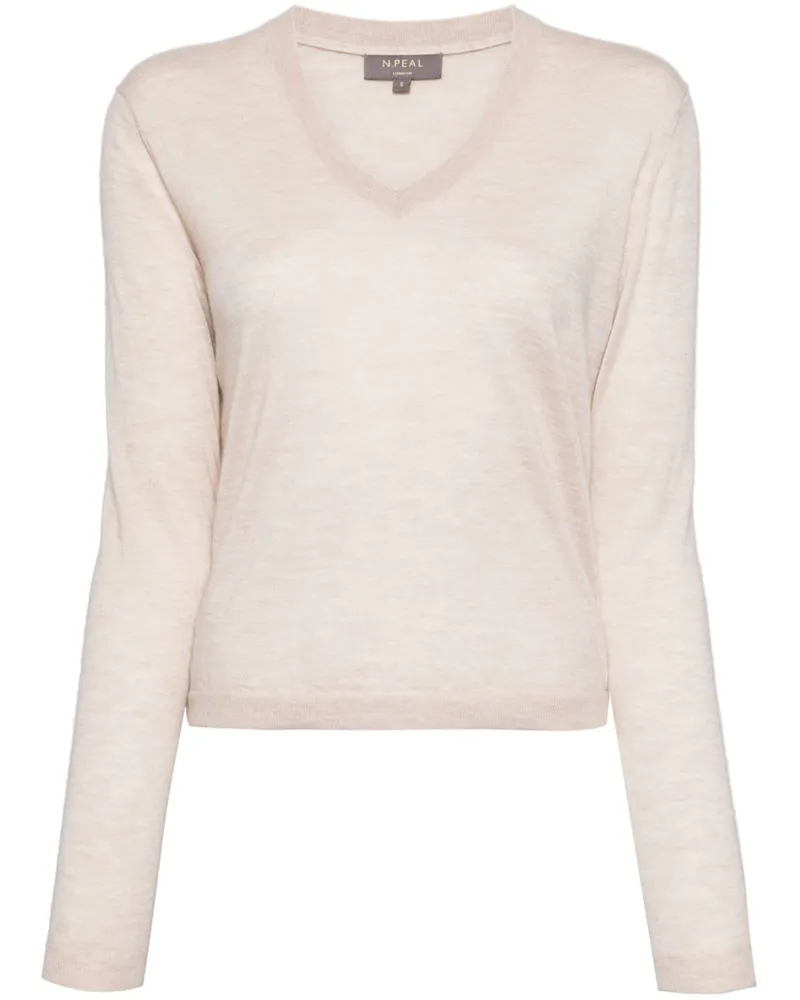N.Peal Superfine Pullover aus Kaschmir - Nude Nude