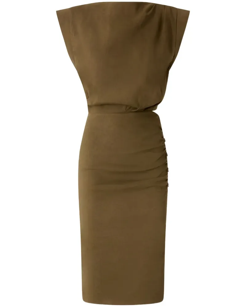 Pinko Kleid mit angeschnittenen Ärmeln - Grün Grün