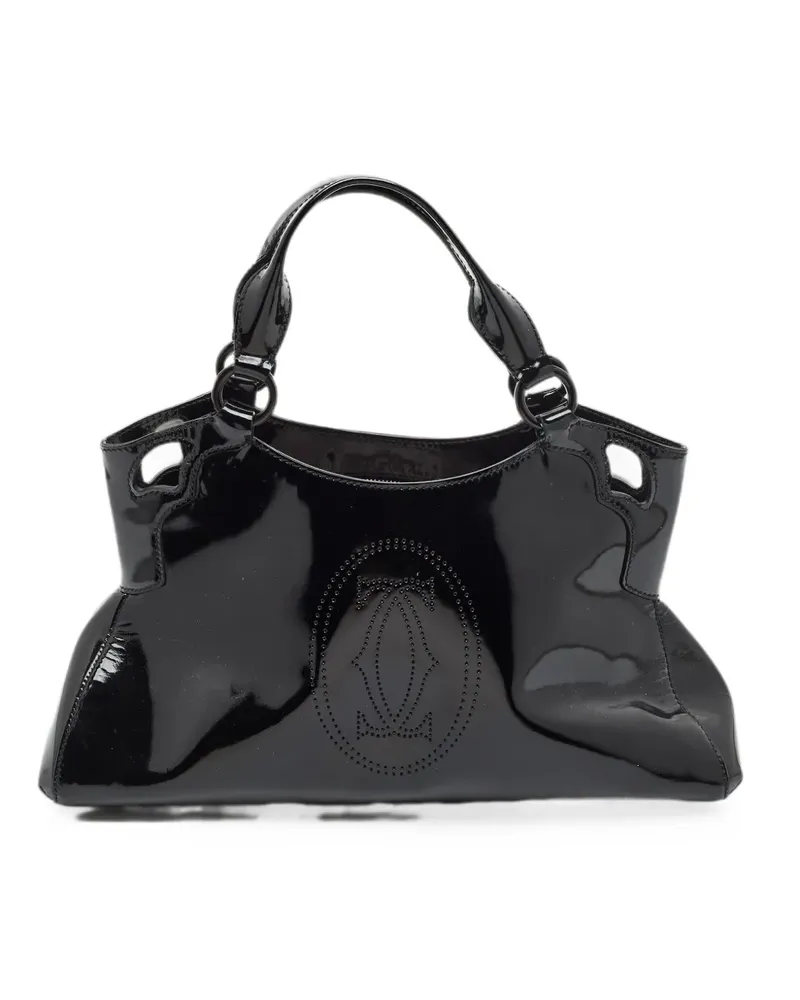 Cartier Marcello patent leather tote bag - Schwarz Schwarz