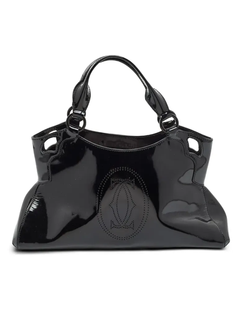 Cartier Marcello Tote Bag aus Lackleder - Schwarz Schwarz