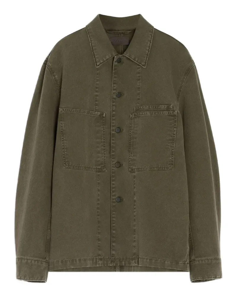 Christophe Lemaire Hemdjacke mit aufgesetzter Tasche - Grün Grün