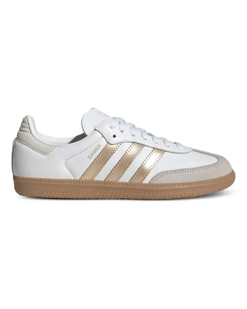 adidas Gestreifte Samba OG Sneakers - Weiß Weiß