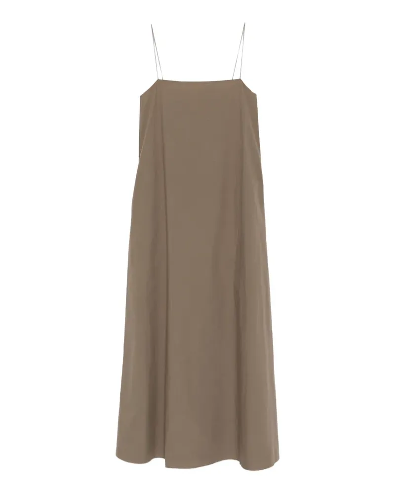 Matteau spaghetti-straps square-neck maxi dress - Braun Braun