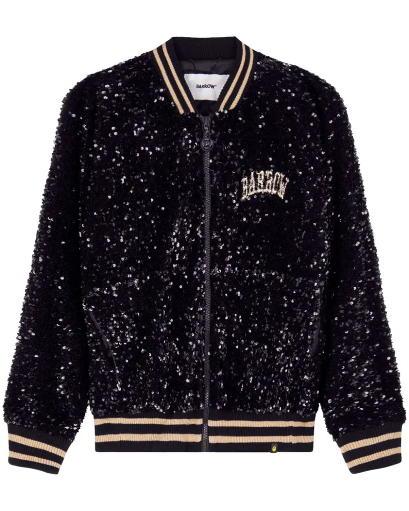 BARROW Bomberjacke mit Pailletten - Schwarz Schwarz