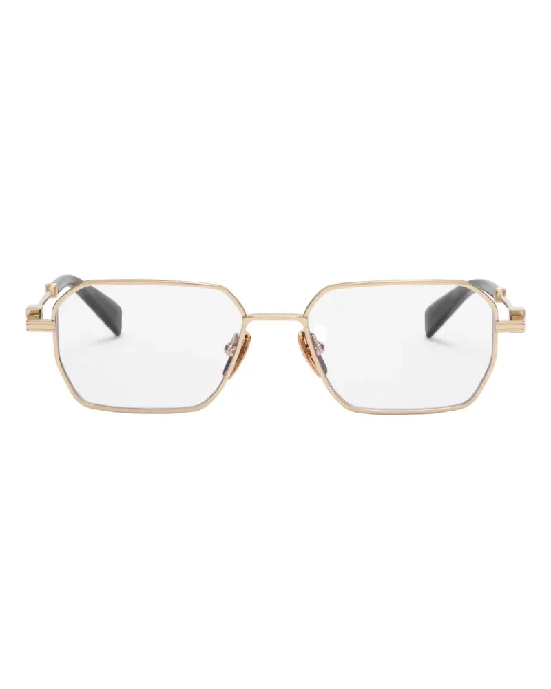 Balmain geometric-frame glasses - Gold Gold