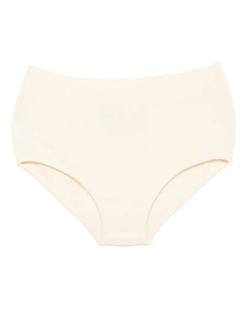 PLAN C ribbed-waist short - Nude Nude