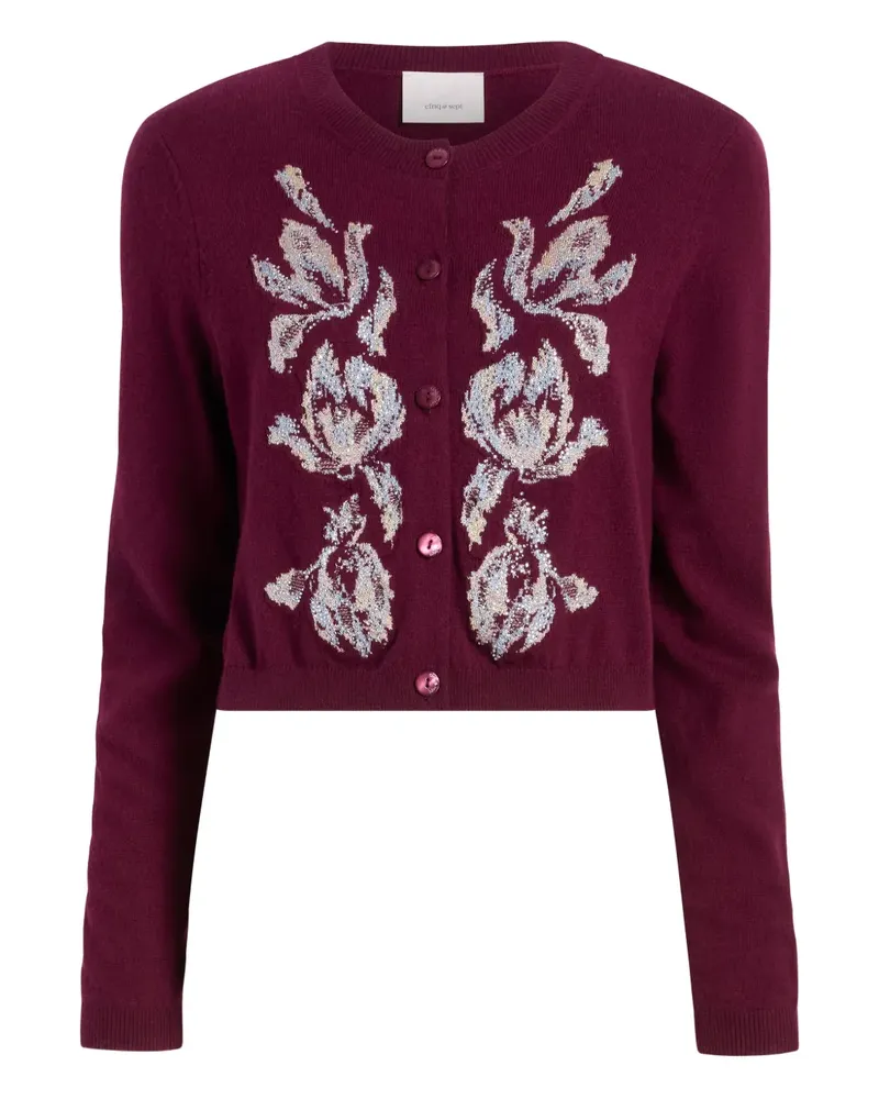 Cinq à Sept Tulip Isolde Cardigan - Rot Rot