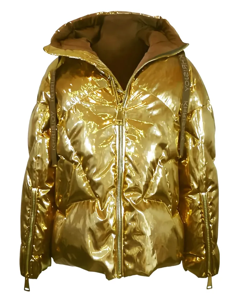 KHRISJOY hooded puffer jacket - Gold Gold