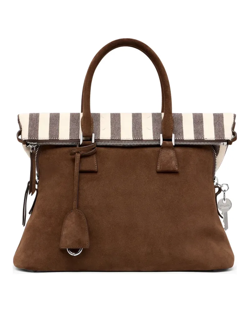 Maison Margiela medium 5AC tote bag - Braun Braun