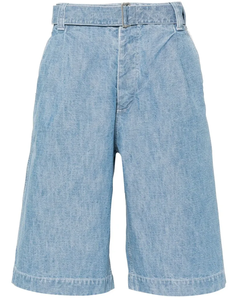 Kenzo Jeans-Shorts mit Bundfalten - Blau Blau