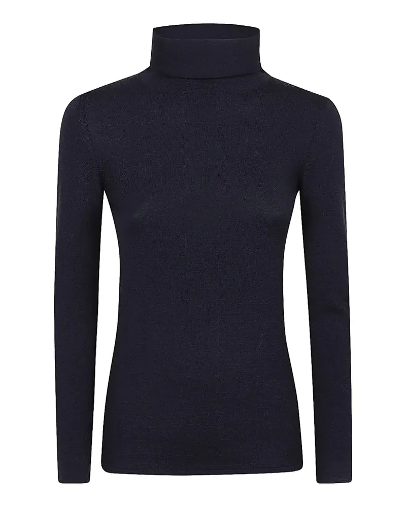 BASE Milano Langärmeliger Rollkragenpullover - Blau Blau