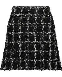 Giambattista Valli Tweed-Rock in A-Linie Schwarz