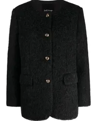 Tout a Coup Einreihige Tweed-Jacke Grau