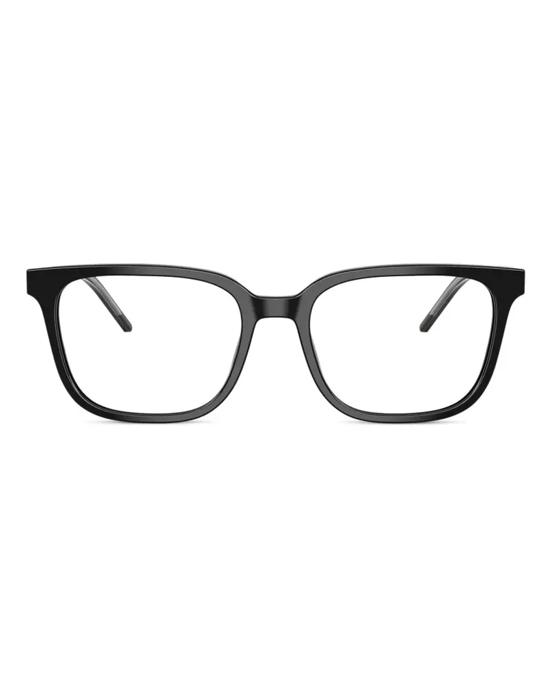 Emporio Armani Brille mit eckigem Gestell - Schwarz Schwarz
